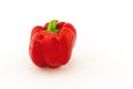 Colorful of fresh red sweet bell pepper (capsicum) isolate on white background Royalty Free Stock Photo