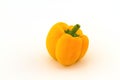 Colorful of fresh yellow sweet bell pepper (capsicum) isolate on white background Royalty Free Stock Photo