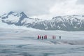 Colorful in a frozen landscape Royalty Free Stock Photo