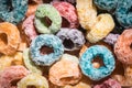 Colorful Fruit Cereal Loops Royalty Free Stock Photo