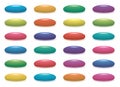 vector colorful fruit gelatin jelly beans