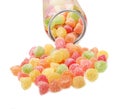 Colorful fruit jelly candies Royalty Free Stock Photo