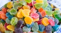 Colorful fruit jelly candies Royalty Free Stock Photo
