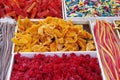 Colorful fruit jelly candies Royalty Free Stock Photo