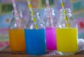 colorful fruit juice candy sweet sour drink Royalty Free Stock Photo
