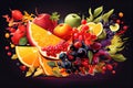 a colorful fruit medley, bursting with flavor and promise Royalty Free Stock Photo