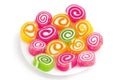 Colorful fruit-paste sweets Royalty Free Stock Photo