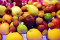Colorful fruit in restaurant buffet