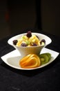 Colorful fruit salad dessert Royalty Free Stock Photo