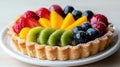 Colorful Fruit Tart Dessert Royalty Free Stock Photo