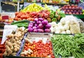 Colorful fruit and vegetable stall in Buenos Aires