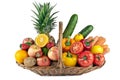 Colorful fruit and vegetables composition