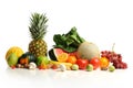 Colorful fruits arranged in a group Royalty Free Stock Photo