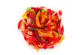 Colorful Fruity Gummy Worm Candy Royalty Free Stock Photo