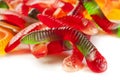 Colorful Fruity Gummy Worm Candy