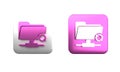 Colorful FTP sync refresh icon isolated on white background. Software update, transfer protocol, router, teamwork tool