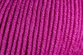 Colorful Fuchsia wool thread ball macro closeup Royalty Free Stock Photo