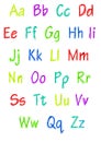 Colorful full alphabet