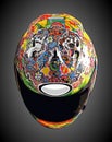 colorful full face helmet