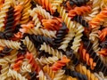 Colorful Fusilli Pasta Close-up Royalty Free Stock Photo