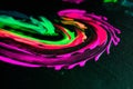 Colorful futuristic abstract background of acrylic