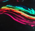Colorful futuristic fluorescent background of acrylic