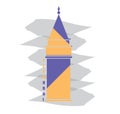 colorful galat tower Istanbul Trurkey vector illustration