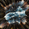 Colorful galaxy clouds and big bang abstract star texture