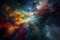 Colorful galaxy digitalart. Generate ai