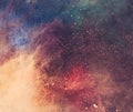 Colorful galaxy faded holi background.