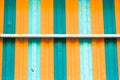 Colorful galvanized sheet, Metal sheet texture background, Modern roof material for house construction. Royalty Free Stock Photo