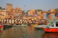 Colorful Ganges River Scene 2 Royalty Free Stock Photo