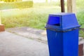 Blue trash Royalty Free Stock Photo