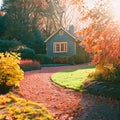 colorful of garden in autumn Royalty Free Stock Photo