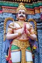 Colorful Garuda Guardian Statue at Sri Krishnan Temple Royalty Free Stock Photo