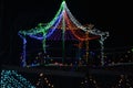 Colorful Gazebo Christmas Holiday Lights