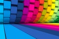 Colorful gears abstract background 3D