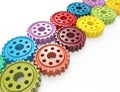 Colorful gears Royalty Free Stock Photo
