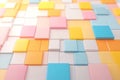 Colorful Geometric Abstract Animation Seamless Loop 3D Render