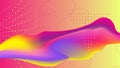 Colorful geometric abstract background fluid liquid wavy gradient flowing dynamic shapes. Modern trendy background for Royalty Free Stock Photo