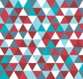 Colorful geometric abstract triangle particles seamless pattern