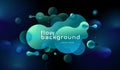 Colorful geometric background design. Fluid shapes composition with trendy gradients. Eps10 vector.