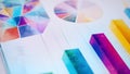Colorful Geometric Charts and Graphs Royalty Free Stock Photo