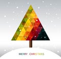 Colorful geometric Christmas tree