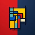 Colorful Geometric Design Inspired By De Stijl Influence