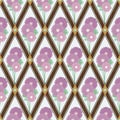 Colorful geometric ethnic pattern seamless design for wallpaper, background, fabric, curtain, carpet, clothing, batik, wrapping. Royalty Free Stock Photo