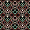 Colorful geometric greek vector seamless pattern. Modern abstrac