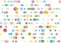 Colorful geometric hi-tech minimal background with circle dots