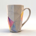 Colorful Geometric Low Poly Mug With Innovative Techniques