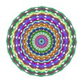 Colorful geometric mandala pattern with intricate circular design and vibrant hues Royalty Free Stock Photo